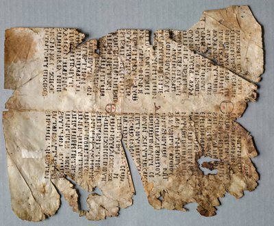 Blad uit een christelijke preek, 500-600 door Unbekannt