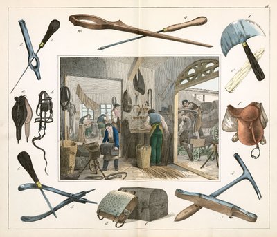 Leer, huid & bontindustrie De zadelmaker door Unbekannt