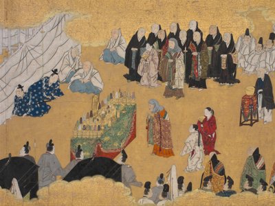 Bladeren van wilde gember Aoi, uit de Phantom Genji-rollen door Unbekannt