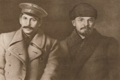 Lenin en Stalin, maart 1919, 1939 door Unbekannt