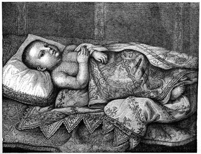 Leopoldo de Medici 1617-1675 in zijn wieg, 1882 door Unbekannt