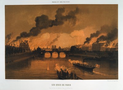 Les Quais de Paris, 24 mei 1871 door Unbekannt