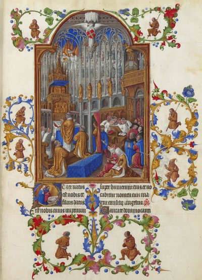 Les Très Riches Heures du duc de Berry, Folio 158r - De Kerstmis door Unbekannt