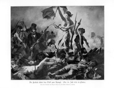 Vrijheid leidt het Volk 28 juli 1830, 1900 door Unbekannt