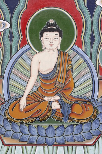 Leven van Boeddha Meditatiehouding, Seoul, Zuid-Korea door Unbekannt