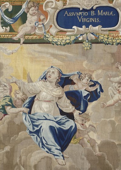 Leven van de Maagd: de Hemelvaart (Detail) door Unbekannt