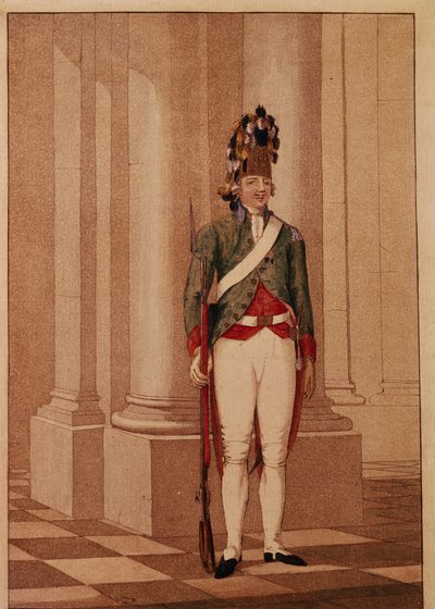 Lijfwacht Grenadier ten tijde van Keizerin Catharina II door Unbekannt