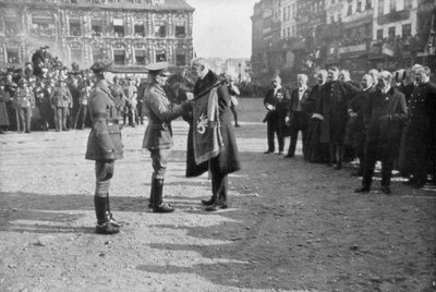 Lille bevrijd door het Britse 5e leger, Frankrijk, 17 oktober 1918 door Unbekannt
