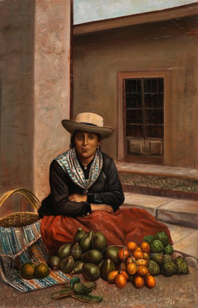 Lima vrouw, ca. 1890-1892 door Unbekannt