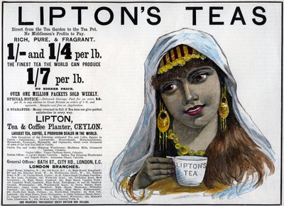 Liptons Thee advertentie, 1893 door Unbekannt