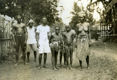 Lokale mensen, Sierra Leone door Unbekannt