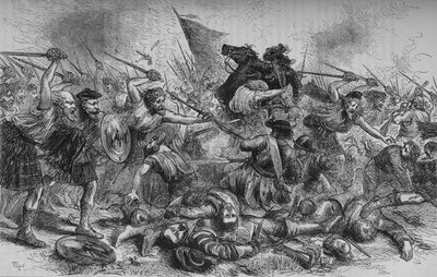Lochiels Aanval bij Killycrankie, 27 juli 1689, c1880 door Unbekannt