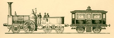 Locomotief en Koninklijke Salon, Londen en Birmingham Spoorweg, 1843 door Unbekannt