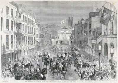 Londens welkom aan Prinses Alexandra, 1863 door Unbekannt