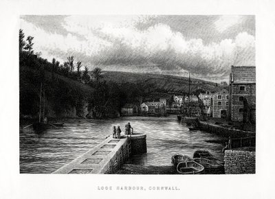 Looe Harbour, Cornwall, Engeland, 1896 door Unbekannt