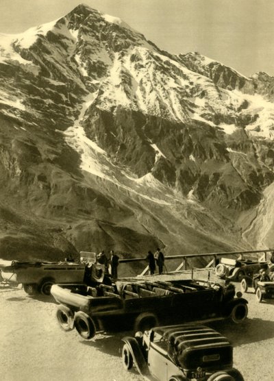 Uitzichtpunt bij Hochmais op de Grossglockner Alpenweg, Oostenrijk door Unbekannt