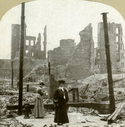 Kijkend naar het noordoosten vanaf de hoek Ellis en Powell Sts, 1906 door Unbekannt