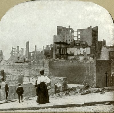 Kijkend naar het westen vanaf de Joodse synagoge, 1906 door Unbekannt