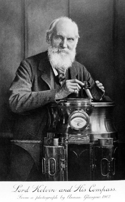 Lord Kelvin en zijn kompas door Unbekannt