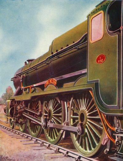 Lord Nelson, een van de krachtigste locomotieven van de Southern Railway, 1935-36 door Unbekannt