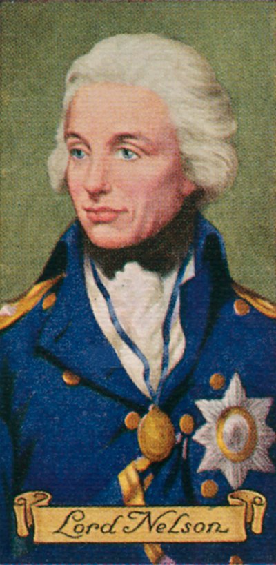 Lord Nelson, uit een serie sigarettenkaartjes door Unbekannt