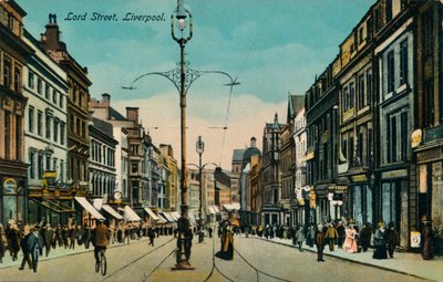 Lord Street, Liverpool, ca. 1910 door Unbekannt