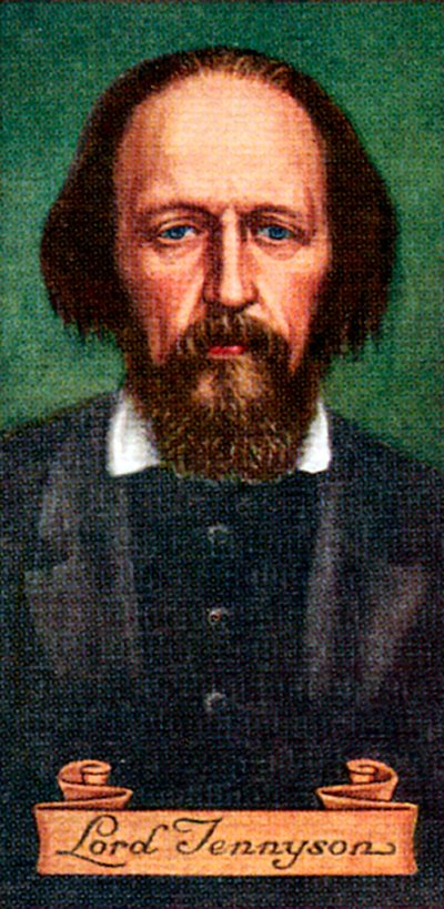 Lord Tennyson, uit een serie sigarettenkaartjes, 1935 door Unbekannt