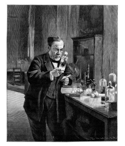 Louis Pasteur, 19e-eeuwse Franse microbioloog en chemicus, 1900 door Unbekannt