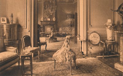 Louis XVI Kamer in de Cubaanse ambassade in Brussel, België, 1927 door Unbekannt