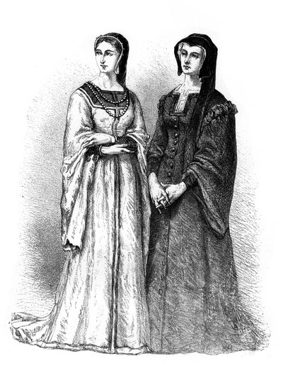 Louise de Savoie en Marguerite de Valois, 19e eeuw door Unbekannt
