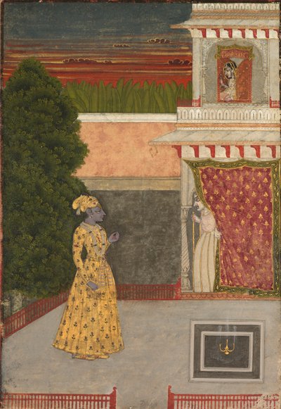 Liefhebbers en een Oude Vrouw, ca. 1780-1790 door Unbekannt