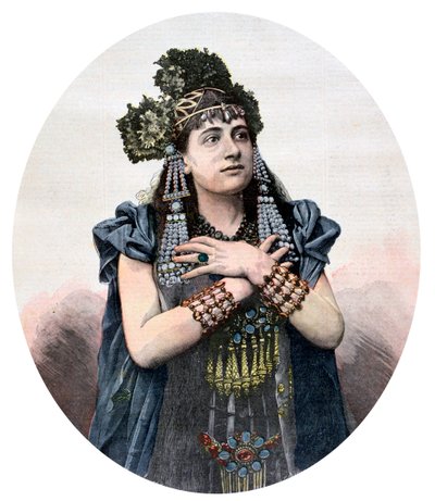 Lucienne Breval in de rol van Salammbô door Unbekannt