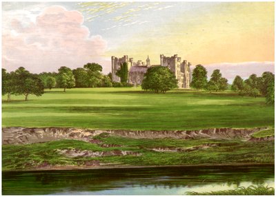 Lumley Kasteel, County Durham, huis van de Graaf van Scarbrough, ca. 1880 door Unbekannt