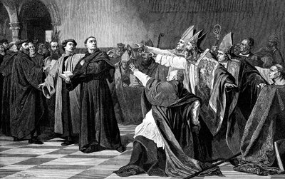 Luther op de Rijksdag van Worms, 1882 door Unbekannt