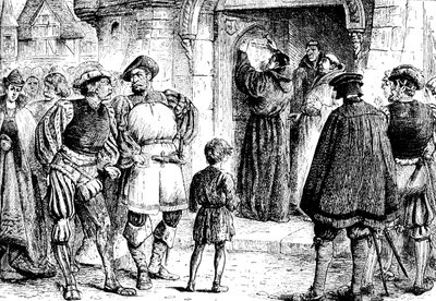 Luthers protest, 1517, 1909 door Unbekannt