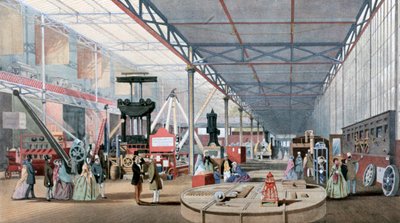 Machinery Hall, Crystal Palace Tentoonstelling, Londen, 1851 door Unbekannt