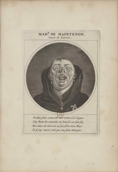 Madame de Maintenon vermomd als monnik, ca. 1690 door Unbekannt