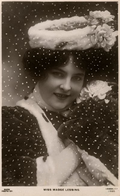 Madge Lessing, Duitse actrice, ca. 1906 door Unbekannt