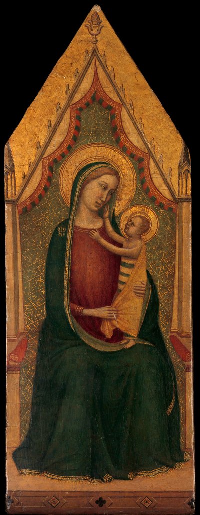 Madonna en Kind op de Troon, ca. 1335-39 door Unbekannt
