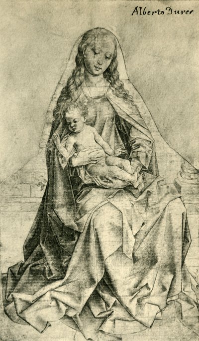 Madonna met zegenend Christuskind, 1440-1450, 1943 door Unbekannt