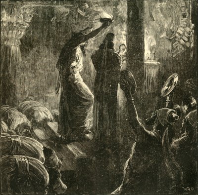 Magi rond het heilige vuur, 1890 door Unbekannt