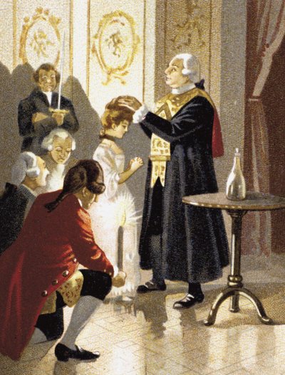 Magische sessie van Graaf Alessandro van Cagliostro door Unbekannt
