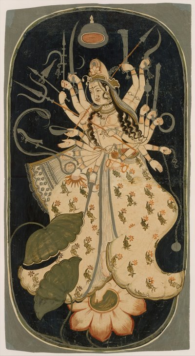 Mahadevi, de Grote Godin, ca. 1725 door Unbekannt