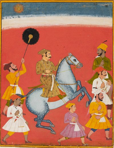Maharana Raj Singh te paard door Unbekannt