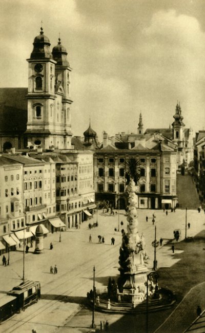 Hoofdplein, Linz, Opper-Oostenrijk, c1935 door Unbekannt