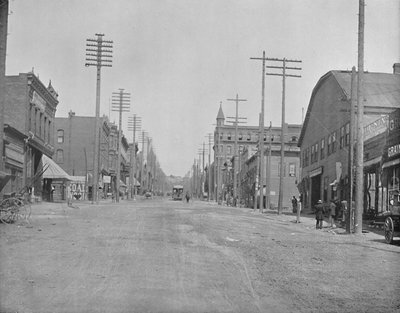 Hoofdstraat, Butte City, Montana, c1897 door Unbekannt