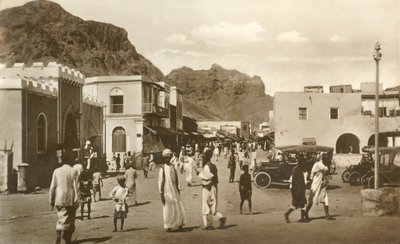 Hoofdstraat, Krater, Aden, ca. 1918-1939 door Unbekannt