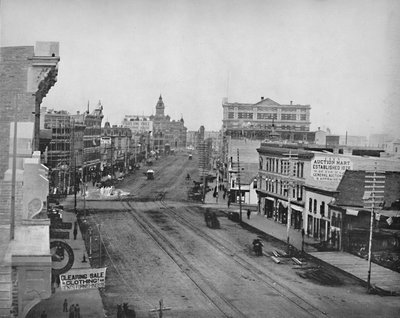 Hoofdstraat, Winnipeg, Manitoba, ca. 1897 door Unbekannt