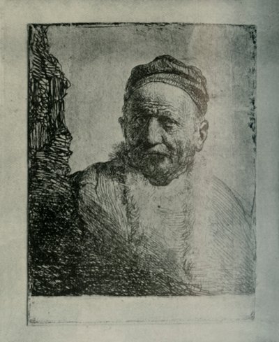 Man met een nauwsluitende muts: Buste van de vader van de kunstenaar, 1630, 1906 door Unbekannt