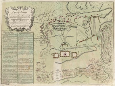 Kaart van de Slag bij Savuchny, 1739-1740 door Unbekannt